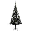 vidaXL Foruppl&yacute;st Gervij&oacute;latr&eacute; me&eth; J&oacute;lak&uacute;lusetti Svart 240 cm PVC