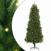 vidaXL J&oacute;latr&eacute; me&eth; 300 LED me&eth; standi Gr&aelig;nn 240 cm PE