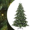 vidaXL Gervi hengdu j&oacute;latr&eacute; me&eth; 300 LED Gr&aelig;nn 210 cm PVC og St&aacute;l