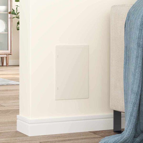 vidaXL A&eth;gengisbakkar 2 pcs Hv&iacute;tt 15 x 23 cm ABS Plast