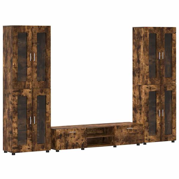 vidaXL Sj&oacute;nvarpssk&aacute;pasett me&eth; sk&uacute;ffu FLORIN Rau&eth;-eik Samsettur vi&eth;ur