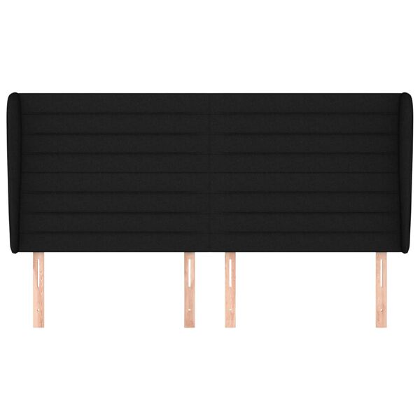 vidaXL H&ouml;f&eth;agafl me&eth; Eyrum 183x23x118/128 cm Sv&ouml;rt Efni