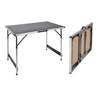 423913 HI Folding Table 100x60x94 cm Aluminium