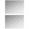vidaXL Stigaplata R&eacute;tthyrningur 2 pcs Silfur 70 x 50 cm &Aacute;l