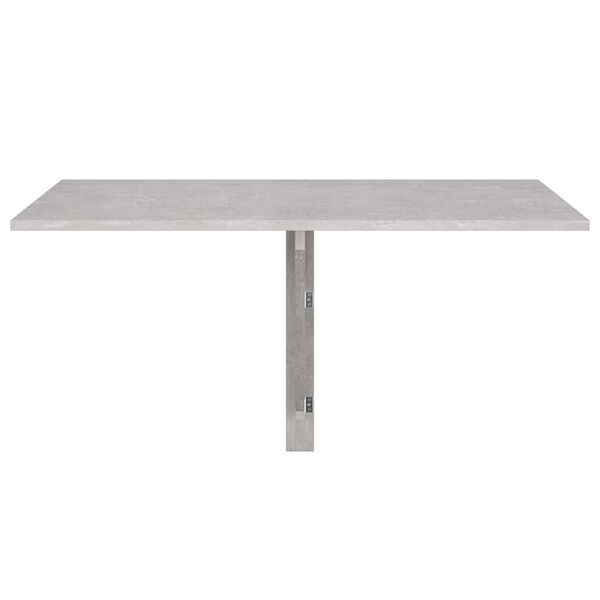 vidaXL Fellanlegt Veggborð Steypugrátt 100x60x56 cm Samsettur Viður