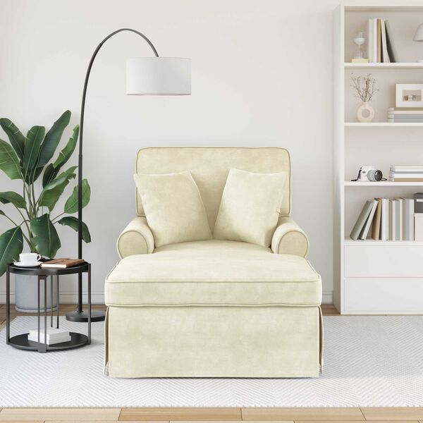 vidaXL S&oacute;finn me&eth; sk&ouml;rtu me&eth; p&uacute;&eth;i me&eth; kodda 3 pcs Rj&oacute;malitur Ribbuf&ouml;t