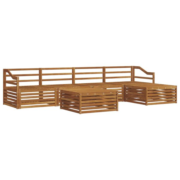 vidaXL &Uacute;ti s&oacute;fasett 6 pcs N&aacute;tt&uacute;rulegur