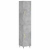 vidaXL H&aacute;r Sk&aacute;pur Steypugr&aacute;r 34,5x34x180 cm Samsettur Vi&eth;ur