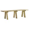 vidaXL Gar&eth;bekkur 160 cm Gagndreypt Gegnheil Fura