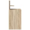 vidaXL N&aacute;ttbor&eth;ssk&aacute;pur me&eth; 2 Sk&uacute;ffum Sonoma Eik 38x34x80 cm