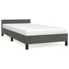 vidaXL R&uacute;mgrind &aacute;n D&yacute;nu D&ouml;kkgr&aacute;r 90x190 cm Flauel