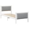 vidaXL Ramsv&iacute;k me&eth; h&ouml;fu&eth;gafl Lj&oacute;sgr&aacute;r 75 x 190 cm d&uacute;kur