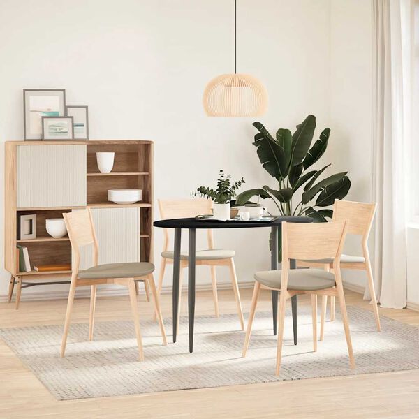 vidaXL Bor&eth;plata D&ouml;kkbr&uacute;nt 100x50x2 cm Solid Wood Eik spor&ouml;skjulaga