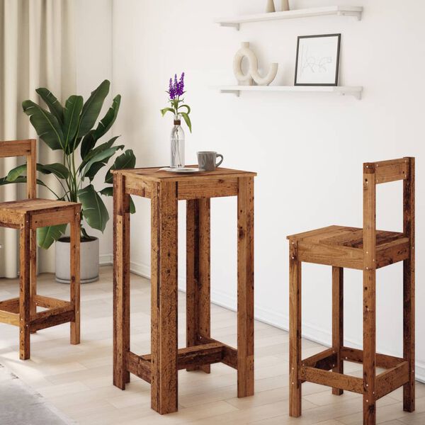 vidaXL Barbor&eth; Vi&eth;arlitur 51x50x103,5 cm Samsettur Vi&eth;ur