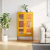 vidaXL Highboard Mustard Yellow 68x39x123 cm Stál