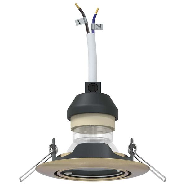 vidaXL Spotlight 24 pcs L&aacute;t&uacute;n 9 x 9 x 2.5 cm metal