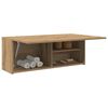 vidaXL ba&eth;herbergis veggsk&aacute;pur Artisan Oak 80x25x30 cm Hanna&eth;ur vi&eth;ur