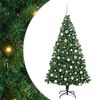 vidaXL Gervi j&oacute;latr&eacute; me&eth; 300 LED Gr&aelig;nn 180 cm PVC, st&aacute;l og plast
