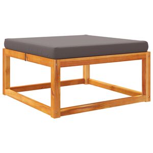 vidaXL Gar&eth;skemill me&eth; Sessu 65x65x29 cm Gegnheill Akas&iacute;uvi&eth;ur