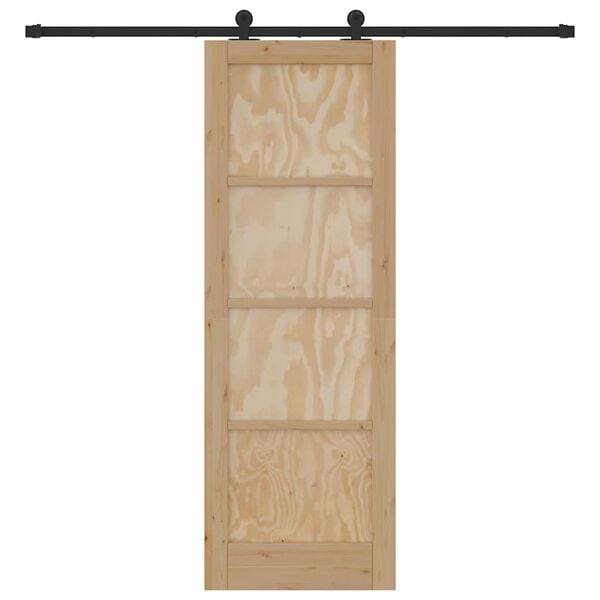 vidaXL Rennidyr ORKDAL Br&uacute;nn 73,5 x 211 cm Solid furuhikk