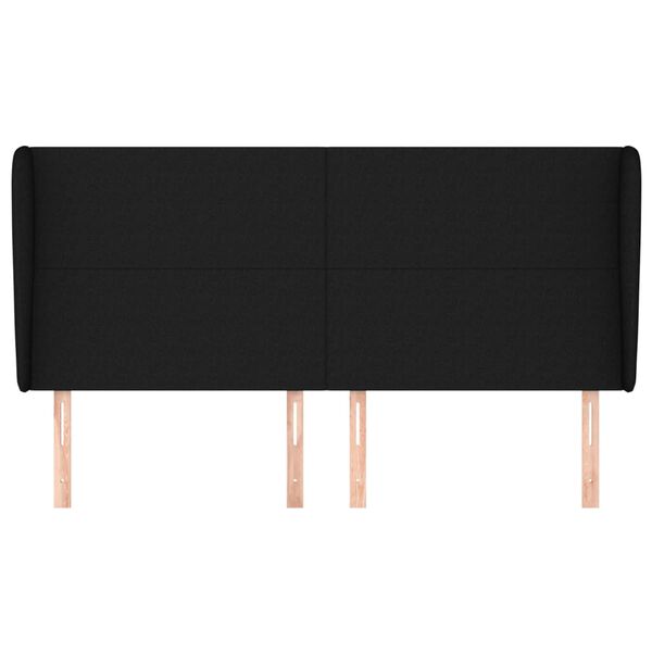 vidaXL H&ouml;f&eth;agafl me&eth; Eyrum 183x23x118/128 cm Sv&ouml;rt Efni