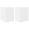 vidaXL Sj&oacute;nvarpsveggsk&aacute;pur 2 pcs Hv&iacute;tt 30 x 31 x 40 cm Samsettur vi&eth;ur