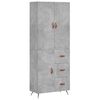 vidaXL H&aacute;r Sk&aacute;pur Steypugr&aacute;r 69,5x34x180 cm Samsettur Vi&eth;ur