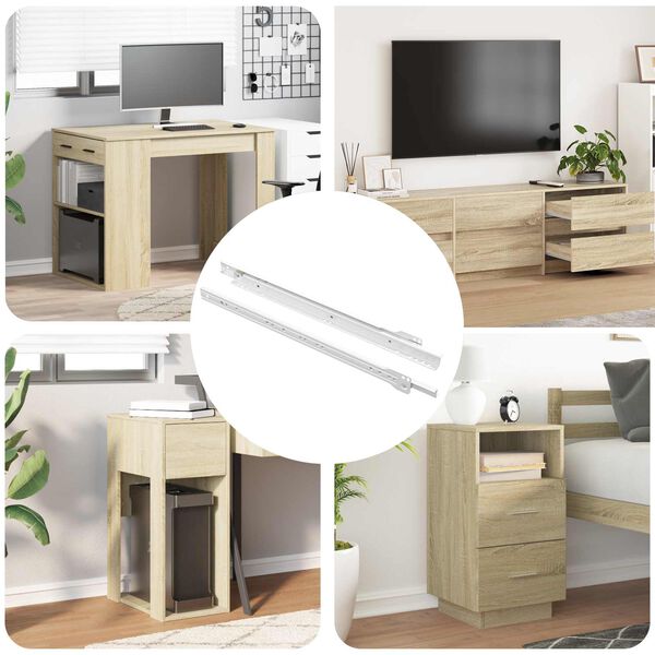 vidaXL Sk&uacute;ffuhlaup 2 pcs Hv&iacute;tt 400 mm St&aacute;l