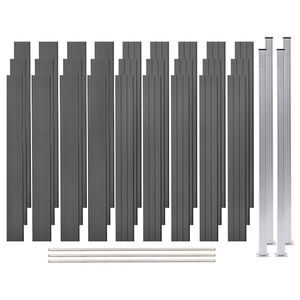 vidaXL WPC Gir&eth;ingarsett 3 Ferningur 526x187 cm Gr&aacute;tt