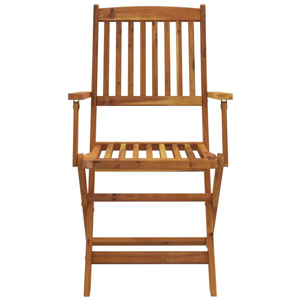 vidaXL 7 Hluta Samfellanlegt Gar&eth;bor&eth;stofusett Gegnheilum Akas&iacute;uvi&eth;