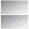 vidaXL Stigaplata R&eacute;tthyrningur 2 pcs Silfur 80 x 40 cm &Aacute;l