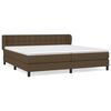 vidaXL H&oacute;lfa&eth; Springr&uacute;m me&eth; D&yacute;nu D&ouml;kkbr&uacute;nt 200x200 cm Efni