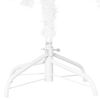 vidaXL Forupplýst Gervijólatré með Jólakúlusetti Hvítt 210 cm PVC