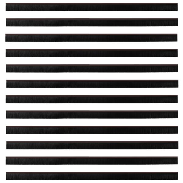 vidaXL Sj&aacute;lfklemmdu hur&eth;arbrosseglin 12 pcs Br&uacute;nn 100 cm &Aacute;lblenda