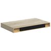 vidaXL Vegghengdar Hillur 4 stk. Eik 40x23x3,8 cm MDF