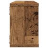 vidaXL Wall Cube Hillur 4 stk Old Wood 60x15x23 cm verkfr&aelig;&eth;ingur