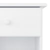vidaXL Náttborð ALTA Hvítt 41x35x41 cm Gegnheil Fura