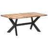 vidaXL Bor&eth;stofubor&eth; 180x90x75 cm Gegnheill me&eth; Hunangs&aacute;fer&eth;