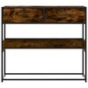 vidaXL Console Borð Reykt Eik 90x35x80 cm Engineered Wood