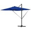 vidaXL Roma Parasol Blár 286 x 284 x 270 cm Aluminum og pólyester