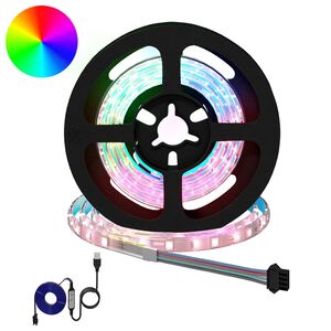 vidaXL LED strimill 2 pcs Svartur og gegnheill 750 mm Kopar og plast