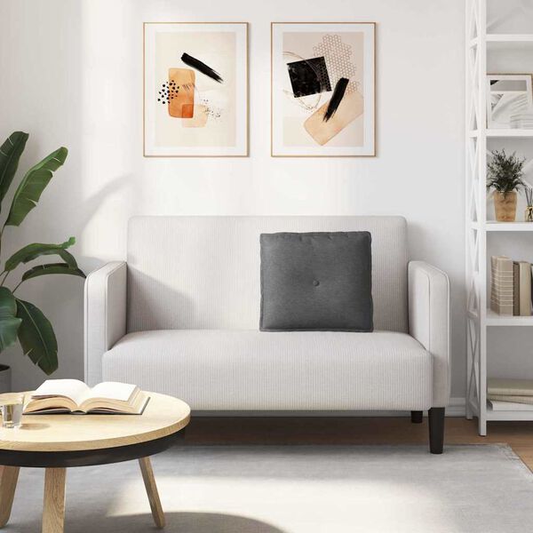 vidaXL Bakp&uacute;&eth;i D&ouml;kk gr&aacute; 50 x 45 cm Korduroy efni