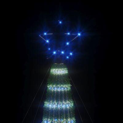 vidaXL Jólatrésljóskeila 275 LEDs Bláir 180 cm