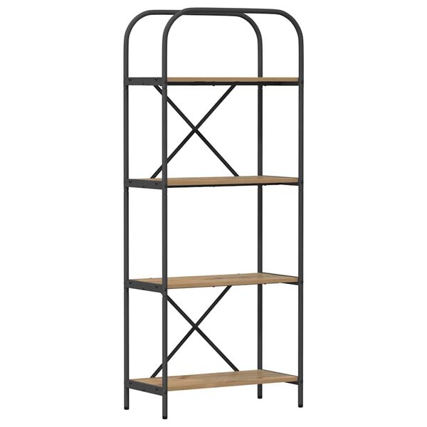 vidaXL Hilla Artisan Eik 60 x 30 x 146 cm Samsettur vi&eth;ur