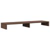 vidaXL Skj&aacute;standur Br&uacute;n Eik 100x27x10 cm Samsettur Vi&eth;ur