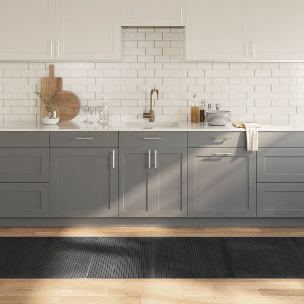 vidaXL Motta R&eacute;tthyrnd Gr&aacute; 80x400 cm Bambus