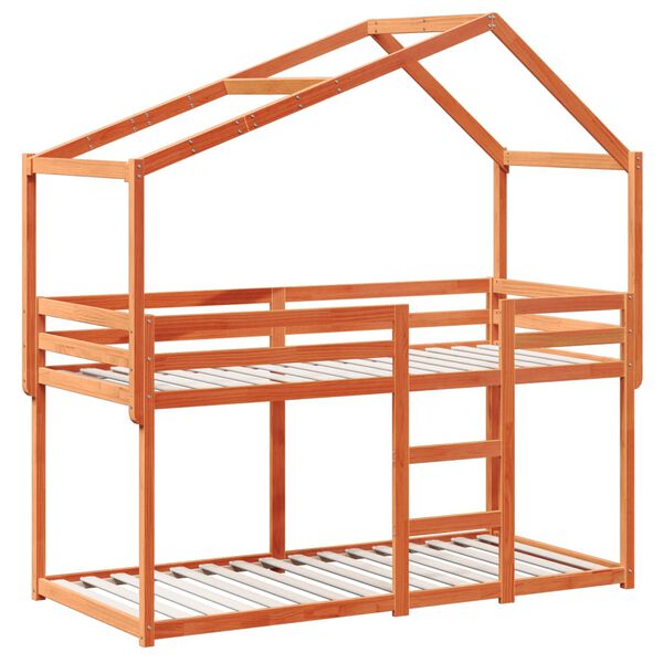 vidaXL Koja &aacute;n D&yacute;nu Vaxbr&uacute;n 90x190 cm Gegnheil Fura