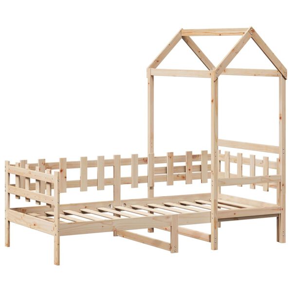 vidaXL Dagr&uacute;m me&eth; &THORN;aki &aacute;n D&yacute;nu 90x200 cm Gegnheil Vi&eth;ur