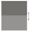 vidaXL R&uacute;llugard&iacute;nur Blackout gr&aacute;r 140x130 cm Efni Breidd 136,6 cm
