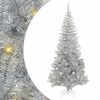 vidaXL J&oacute;latr&eacute; me&eth; 300 LED me&eth; standi Silfur 240 cm PET